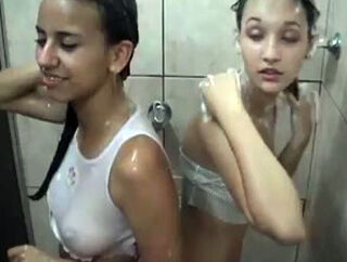 teen lesbian showers
